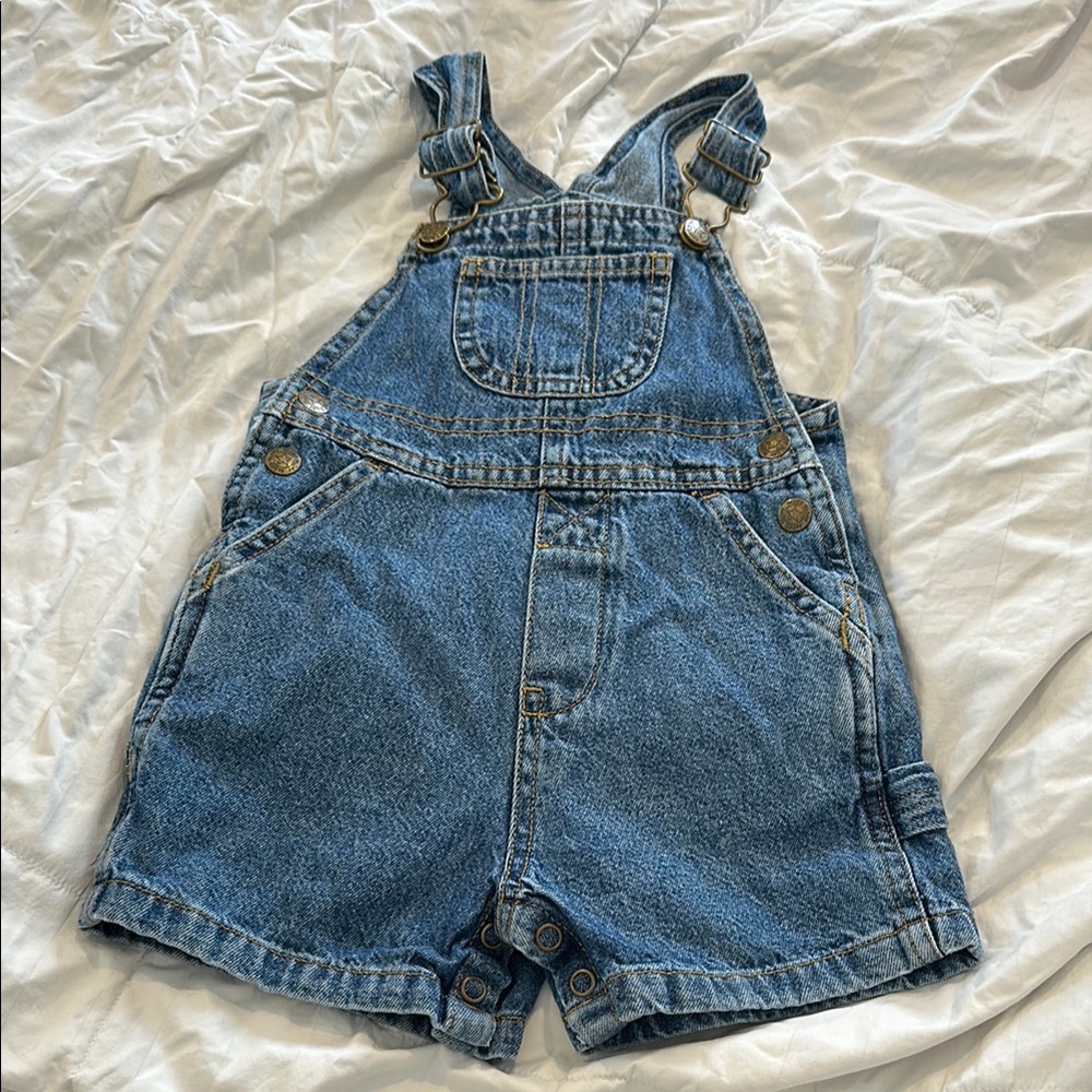 Vintage Faded Glory Denim Baby Overalls